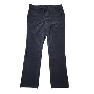 TALBOTS Corduroy Straight Leg Pant Size 16 Navy Blue‎ Cotton Blend Minimalist
